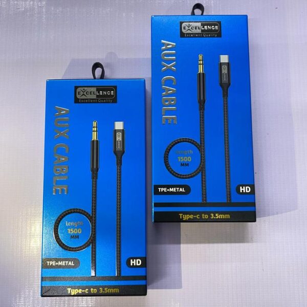 Kabel Aux Excellence Canna Type C-3.5mm Aux C to Jack 3.5mm - Gambar 6