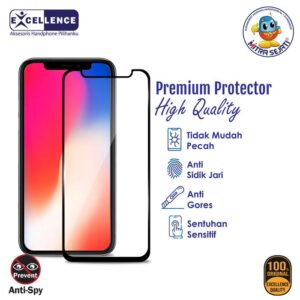 EXCELLENCE Tempered Glass Privacy Anti Spy Pelindung Layar Handphone untuk Apel Cover Ponsel Protector Aksesoris