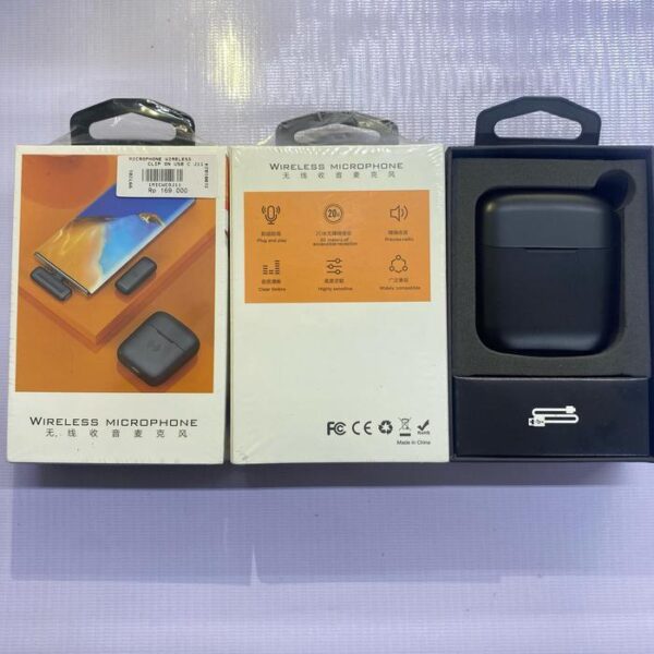 Microphone Wireless Clip On USB C J11 Mikrofon Tanpa Kabel - Gambar 6