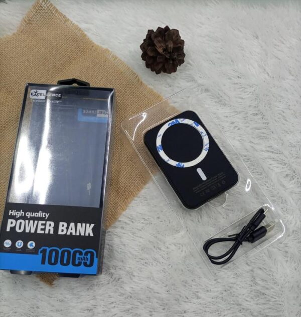 Travel Charger Powerbank Excellence Wireless 10W 10000mAh Power Bank - Gambar 3