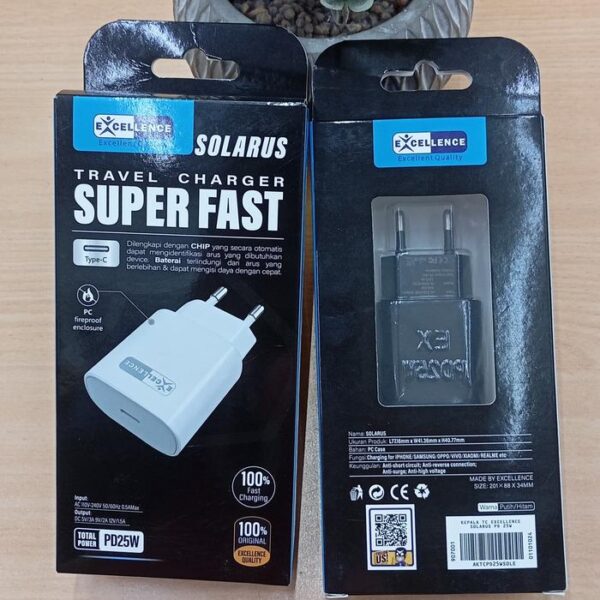 Kepala Charger Excellence Solarus PD 25W - Gambar 4