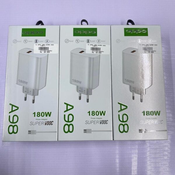 Travel Charger 180W Super Vooc Type-C Opp Charger Handphone - Gambar 8