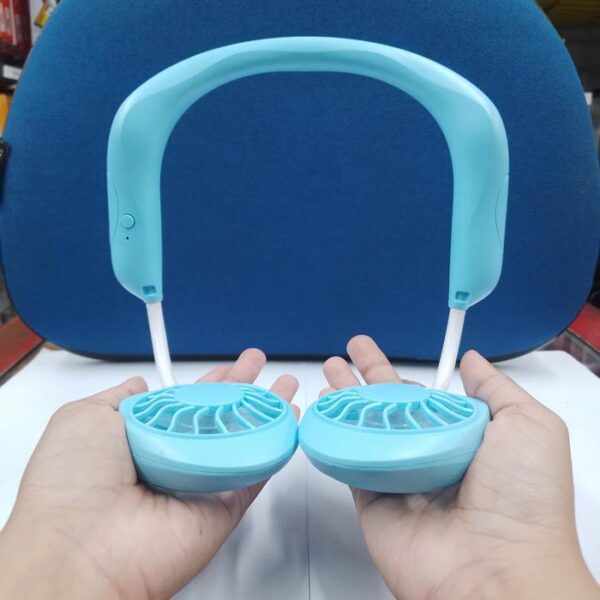 Mini Fan Gantung Lazy Neck Kipas Portable Gantung Kipas Mini - Gambar 2