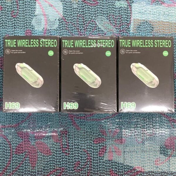 Handsfree Bluetooth TWS H69 Earphone Wireless Headphone Headset - Gambar 6
