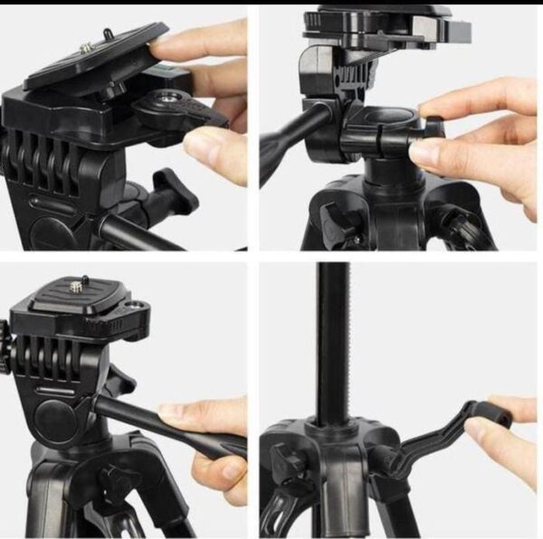 Tripod Warna Extandable 3366 Tripod Handphone Kamera - Gambar 3