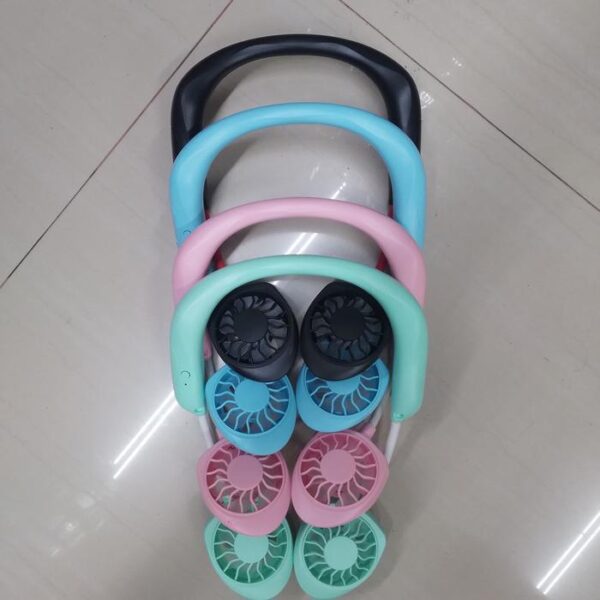 Mini Fan Gantung Lazy Neck Kipas Portable Gantung Kipas Mini - Gambar 3