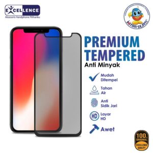 EXCELLENCE Tempered Glass Matte Anti Minyak Anti Glare untuk Apel Layar Penutup Ponsel Protector