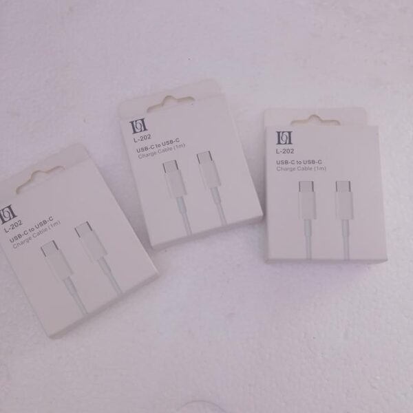 Kabel Data Type-C to Type-C L202 Kabel Data C to C - Gambar 5