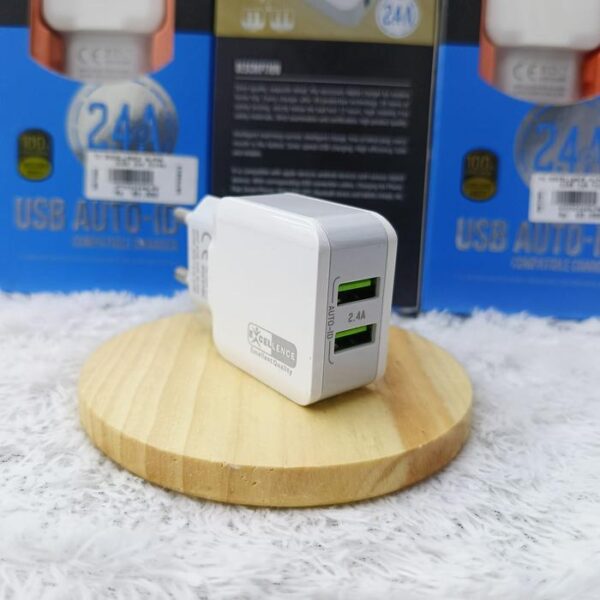 Travel Charger Excellence Alpha 2USB 24A Micro/Lightning/Type-C - Gambar 2