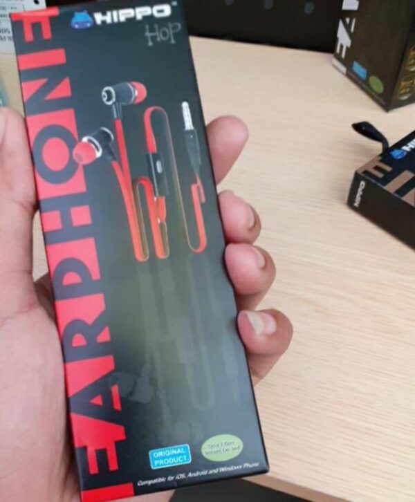 Handsfree Hippo Superbass Jack 3.5mm Hop Headset Earphone - Gambar 5