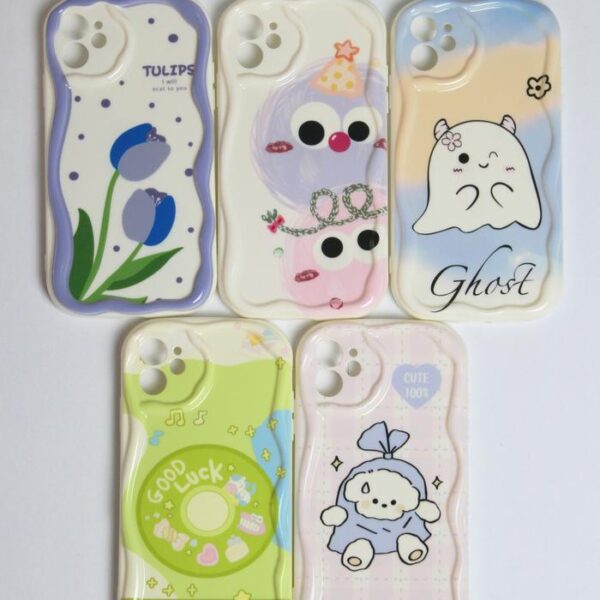 Case TPU Krim Gelombang Motif Casing Handphone Cream Softcase - Gambar 5
