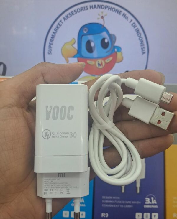 Travel Charger Vooc QC3.0 R9 Micro/Type-C