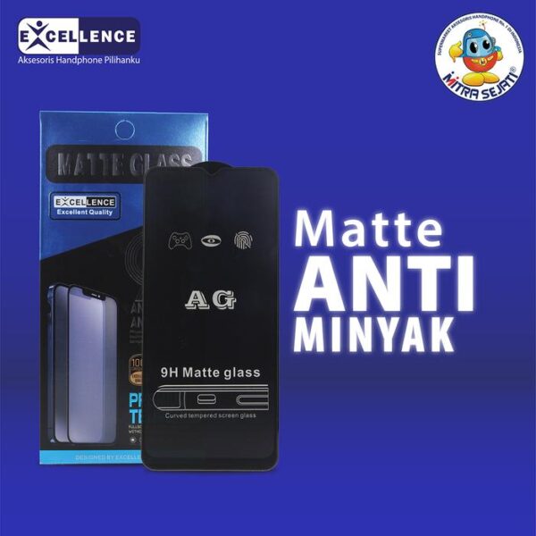 EXCELLENCE Tempered Glass Matte Anti Minyak Anti Glare untuk Apel Layar Penutup Ponsel Protector - Gambar 2