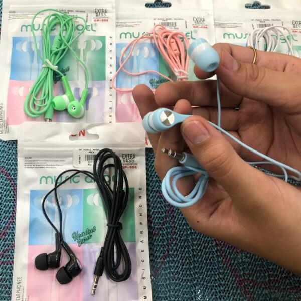Handsfree Music Angel Macaron Earphone Headset Headphone Universal - Gambar 6