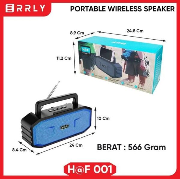 Portable Speaker Bluetooth HF001 Speaker Portable Wireless - Gambar 3