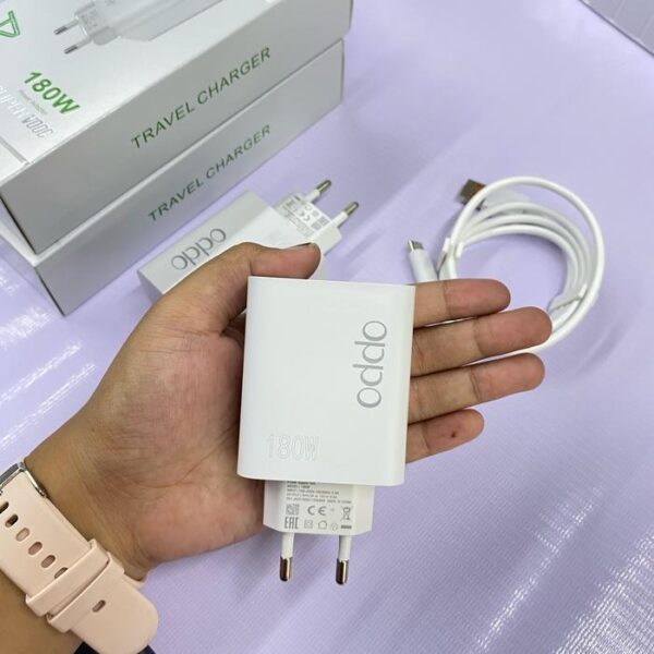 Travel Charger 180W Super Vooc Type-C Opp Charger Handphone - Gambar 2