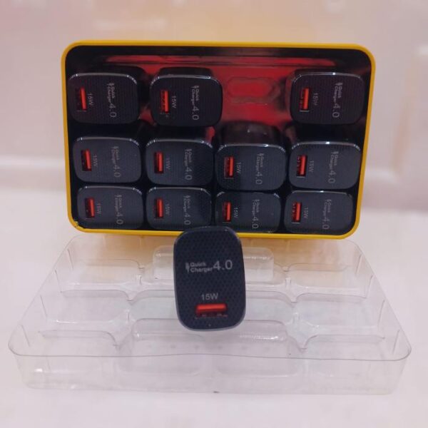Kepala Charger HK QC3.0 15W D11 1 USB/Isi 12 - Gambar 3