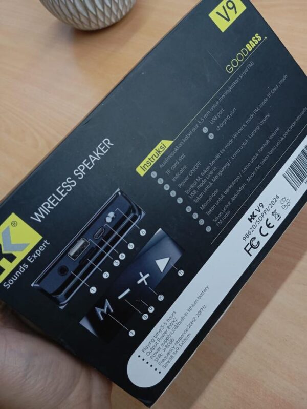 Portable Speaker Bluetooth HK GMV9 Speaker Wireless - Gambar 2