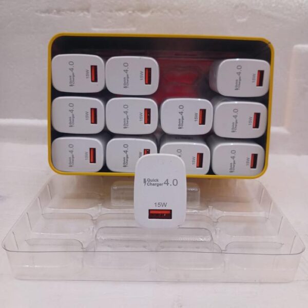 Kepala Charger HK QC3.0 15W D11 1 USB/Isi 12 - Gambar 2