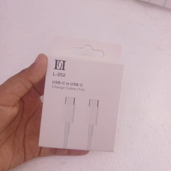 Kabel Data Type-C to Type-C L202 Kabel Data C to C - Gambar 3