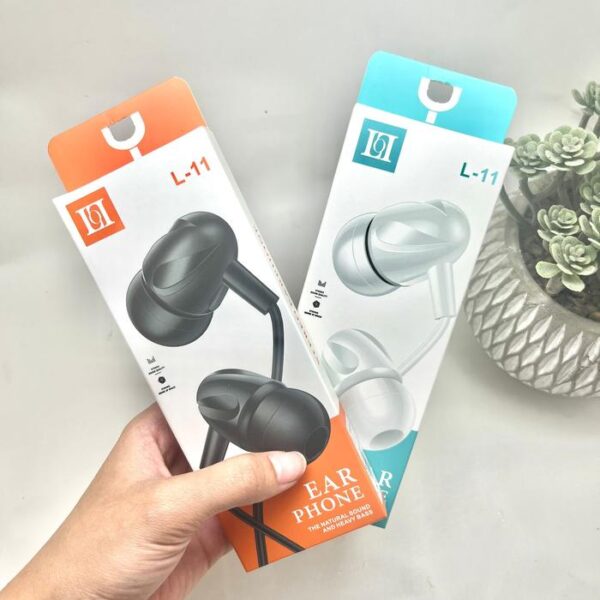 Handsfree Stereo Bass L11 Jack 3.5mm Earphone Headset Headphone - Gambar 3