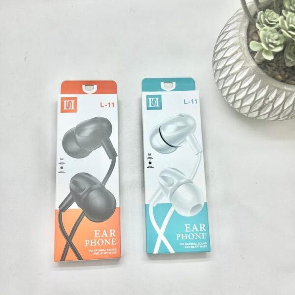 Handsfree Stereo Bass L11 Jack 3.5mm Earphone Headset Headphone - Gambar 4