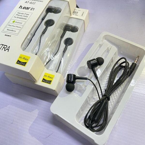 Handsfree Stereo Bass AT022 Earphone Headset Headphone - Gambar 5