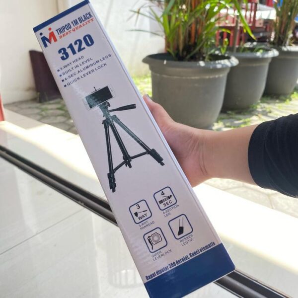 Tripod MS Black Extandable Up to 1m - Gambar 4