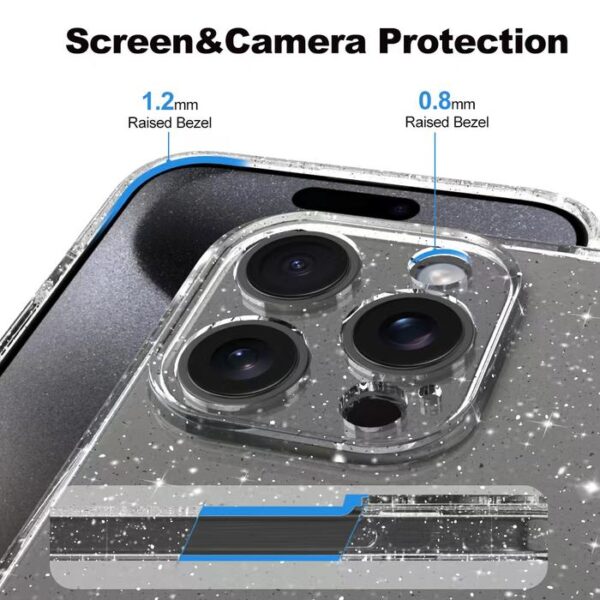Case TPU 2.0MM Trans Glitter untuk semua tipe Handphone - Gambar 4