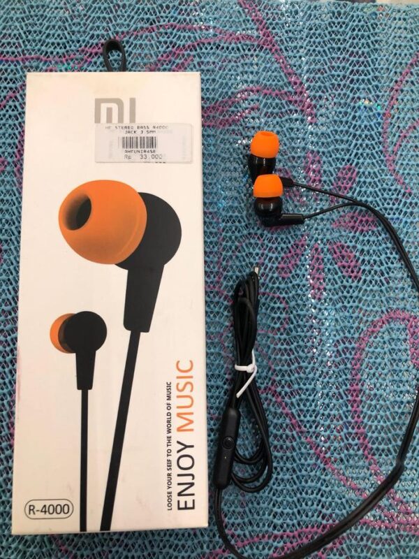Handsfree Stereo Bass R4000 Earphone Type-C/Jack 3.5 mm Headphone - Gambar 3