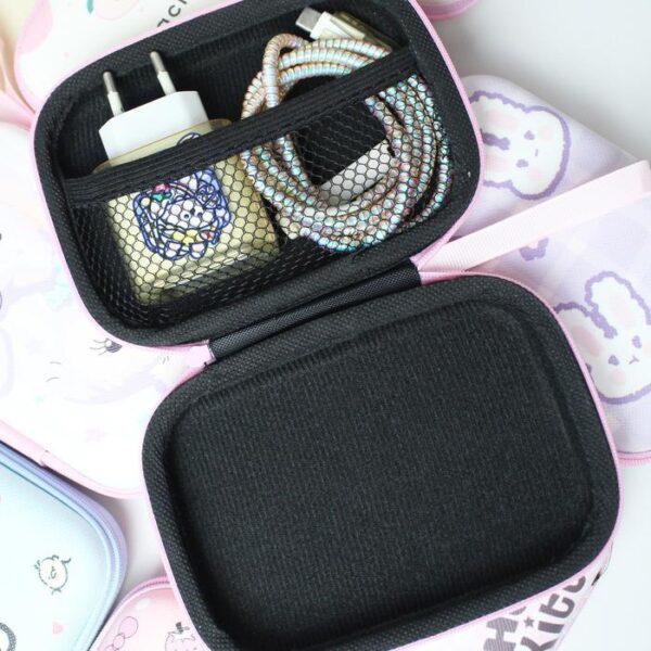 Storage Bag Organizer Motif Tas Penyimpanan Kabel Charger Handsfree - Gambar 3
