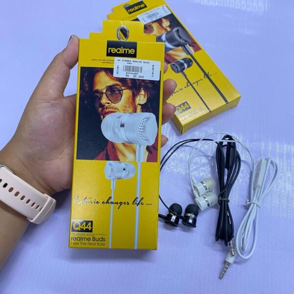 Handsfree Stereo Buds Q44 Earphone Headset Headphone - Gambar 3