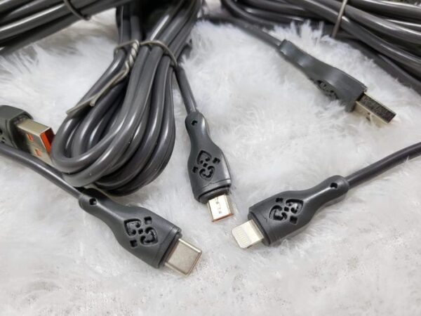 Kabel Data Excellence Rosella 2M Lightning/Micro/Type-C - Gambar 2
