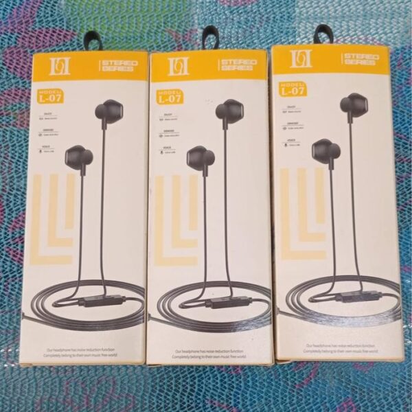 Handsfree Stereo Bass L07 Jack 3.5mm Earphone Headphone - Gambar 5