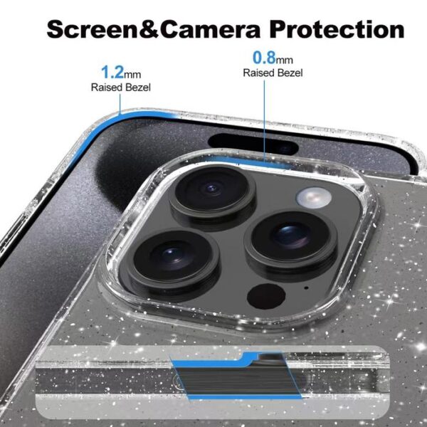 Case TPU 2.0MM Trans Glitter untuk semua tipe Handphone - Gambar 5
