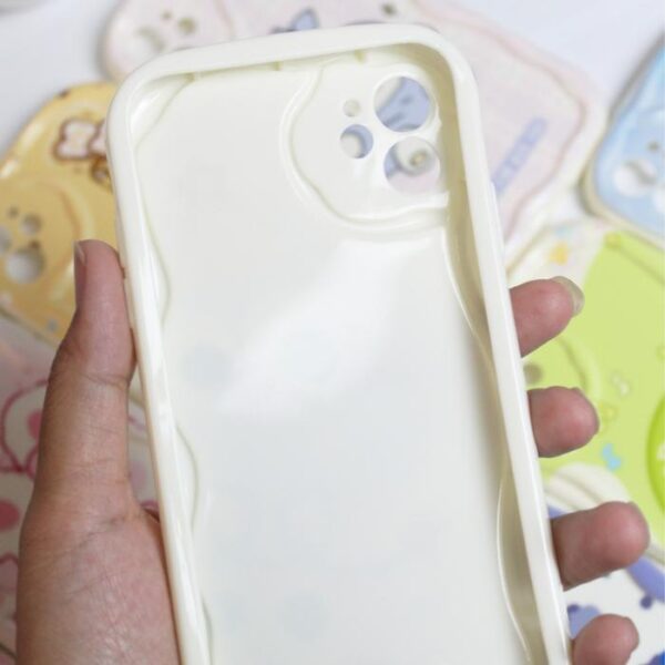 Case TPU Krim Gelombang Motif Casing Handphone Cream Softcase - Gambar 2