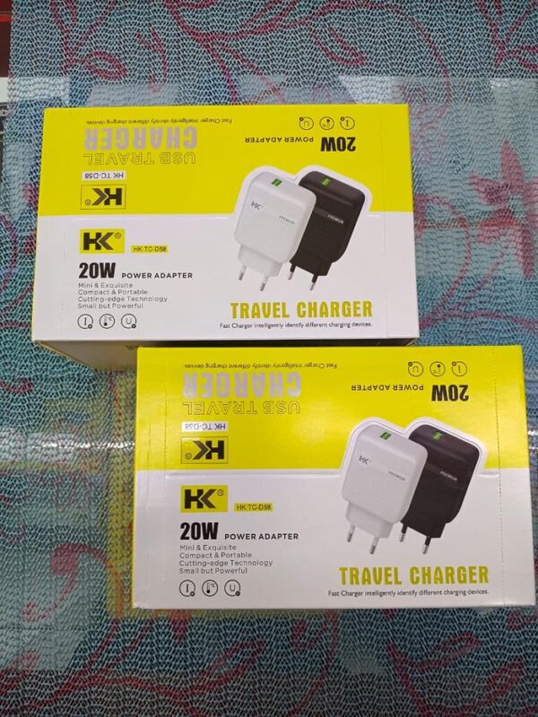 Kepala Charger HK QC3.0 20W D58 1 USB isi 10/1 pcs Kepala Charger Handphone - Gambar 5
