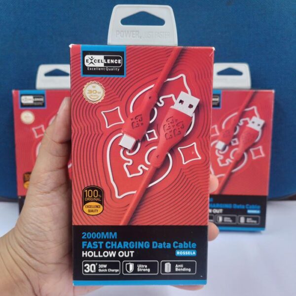 Kabel Data Excellence Rosella 2M Lightning/Micro/Type-C - Gambar 3