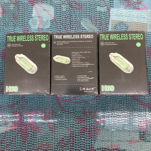 Handsfree Bluetooth TWS H69 Earphone Wireless Headphone Headset - Gambar 5