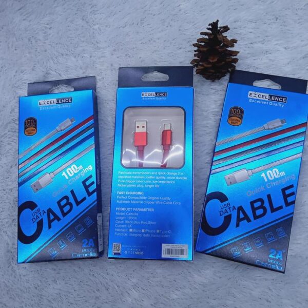 Kabel Data Excellence Camelia Micro/Lightning/Type-C - Gambar 5