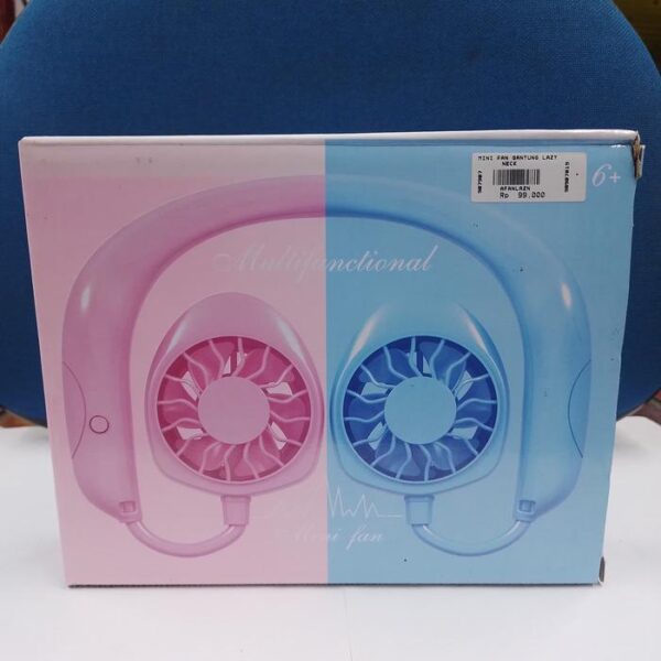 Mini Fan Gantung Lazy Neck Kipas Portable Gantung Kipas Mini - Gambar 5