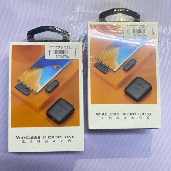 Microphone Wireless Clip On USB C J11 Mikrofon Tanpa Kabel - Gambar 8