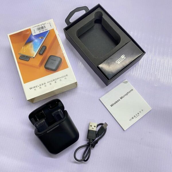 Microphone Wireless Clip On USB C J11 Mikrofon Tanpa Kabel - Gambar 5