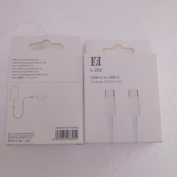 Kabel Data Type-C to Type-C L202 Kabel Data C to C - Gambar 4