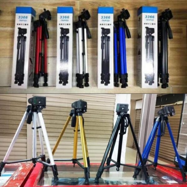 Tripod Warna Extandable 3366 Tripod Handphone Kamera - Gambar 5