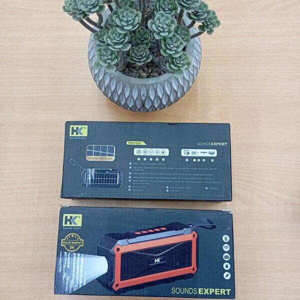 Portable Speaker Bluetooth HK Solar Panel V53 - Gambar 3
