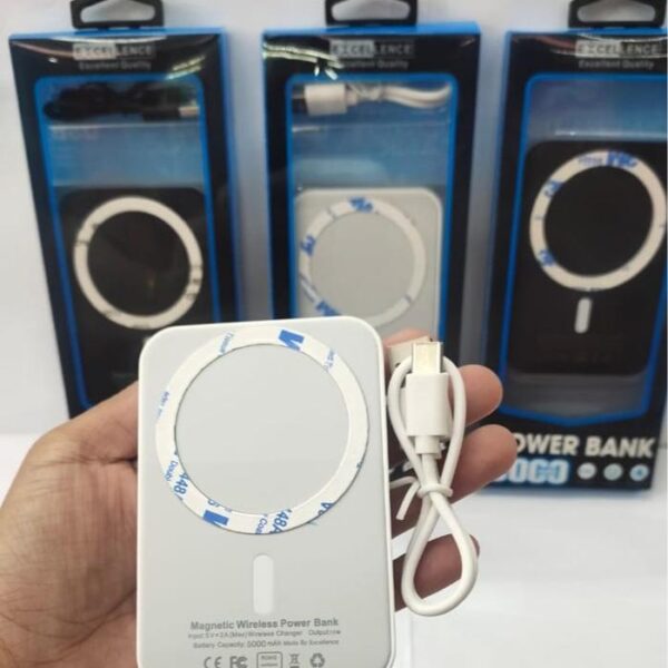 Travel Charger Powerbank Excellence Wireless 10W 5000mAh - Gambar 2