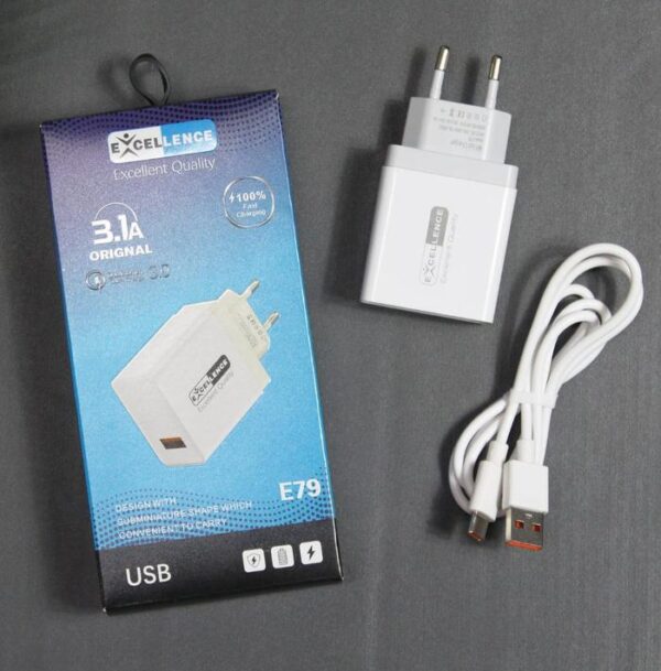 Travel Charger Excellence QC3.0 3A 18W E79 Micro/Type-C - Gambar 5