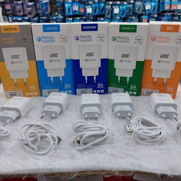 Travel Charger Smart E35 Vooc QC3.0 Micro USB Charger Handphone - Gambar 4