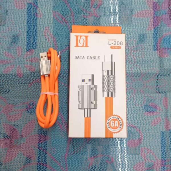 Kabel Data Fast Plat Besi L208 Lightning/Micro/Type-C - Gambar 4